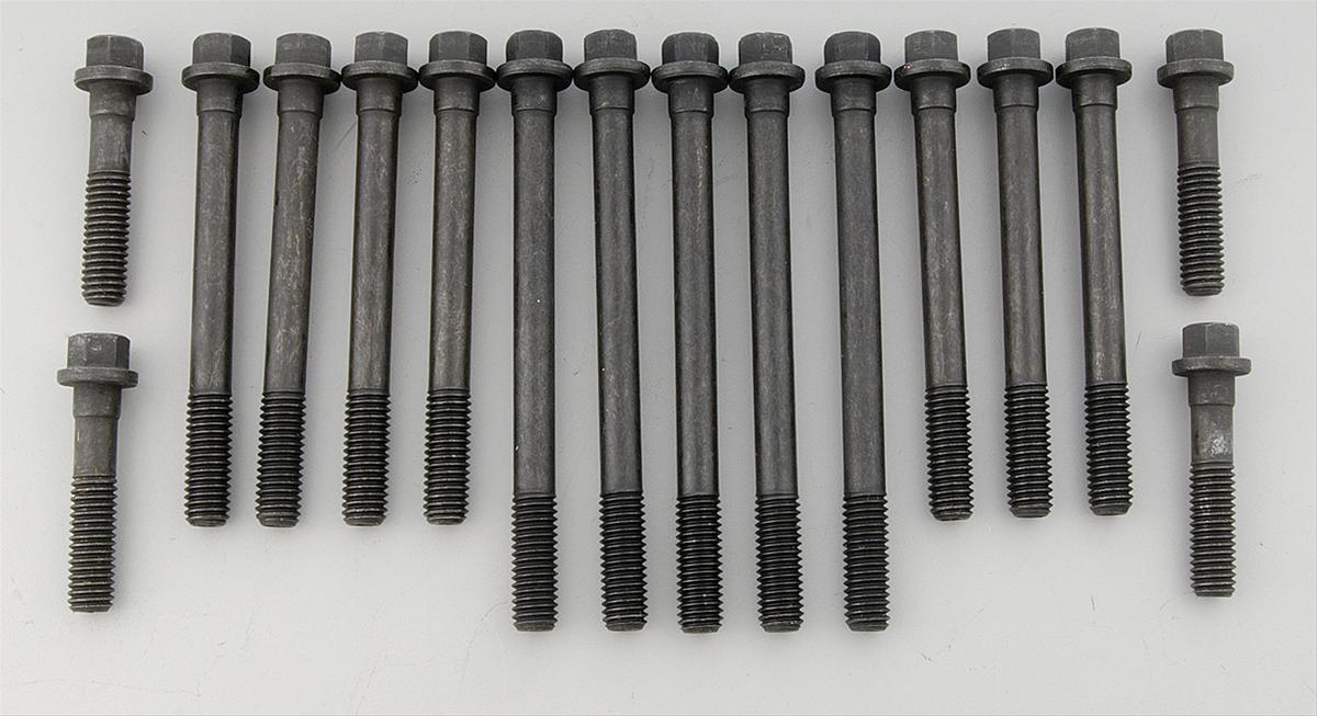 Manley Superior Head Bolts 42192 Cylinder Bolts, Hex Head, Steel, Natural, Chevy, Big Block, with Brodix, Merlin, Heads, 1-Head, Set