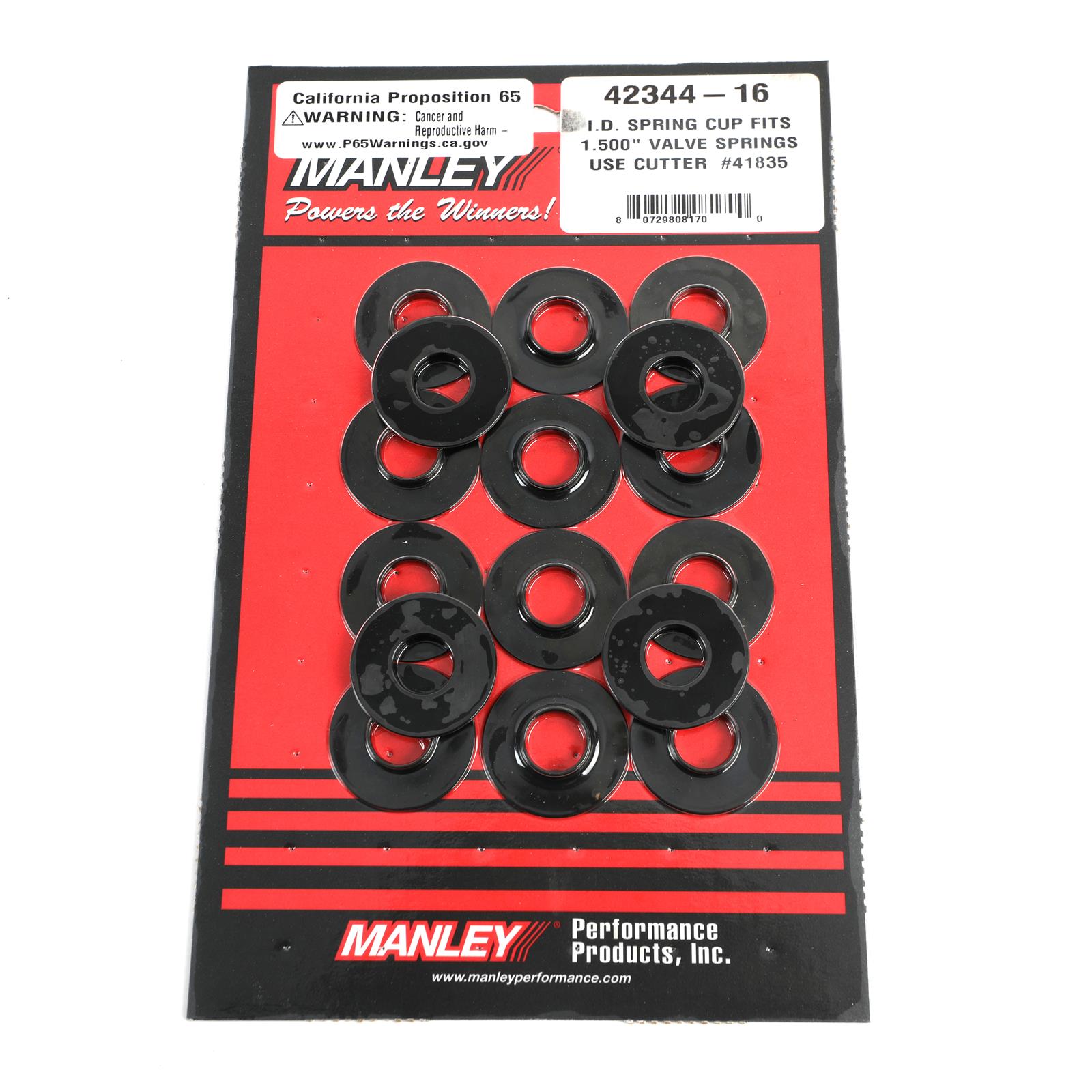 Manley Spring Cup .635in ID 1.535in OD Valve Spring Locator (For 221420/55/56/57/60/61)