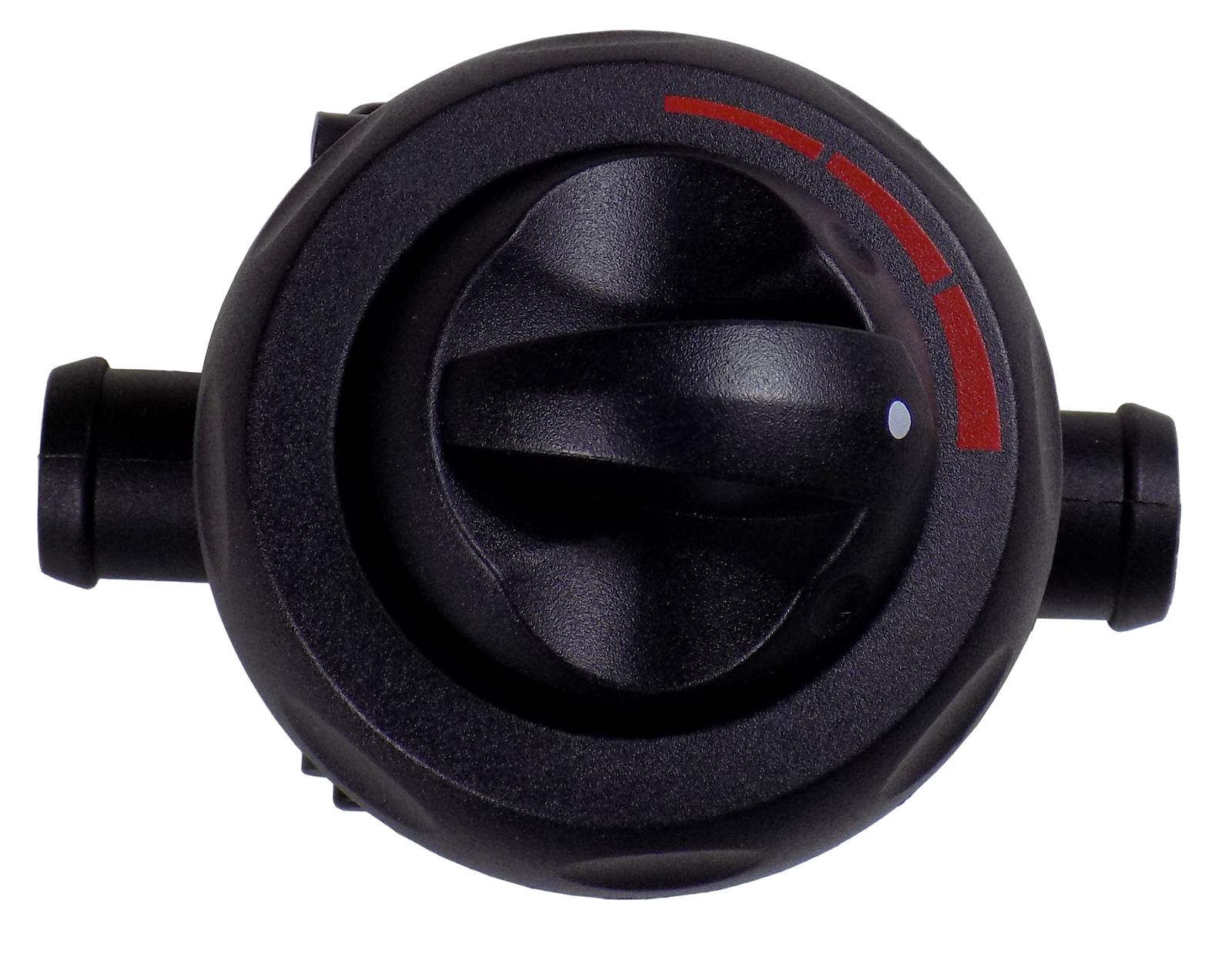 Maradyne Inline Water Control Valves MFA135 Heater Valve, 5/8 in., Male, Plastic, Black, Each