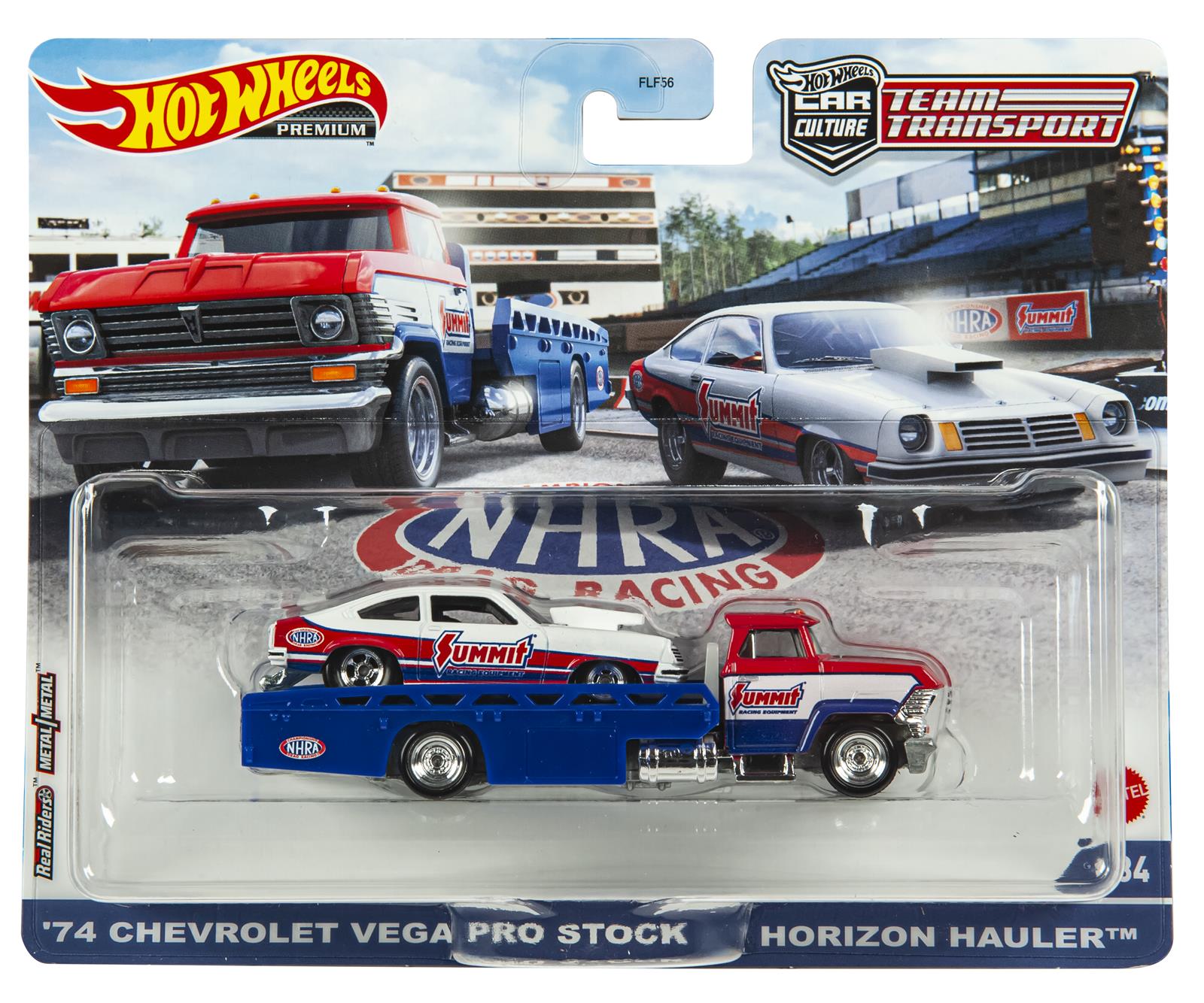 Summit Racing GRK63 1 64 Scale HOT WHEELS Summit Racing Equipment 1974 Chevrolet Vega Pro Stock Hauler Diecast Model Summit Racing