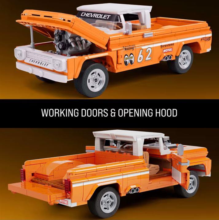 HOT WHEELS® JFT20 1:16 Scale HOT WHEELS® Custom 1962 Chevy Pickup