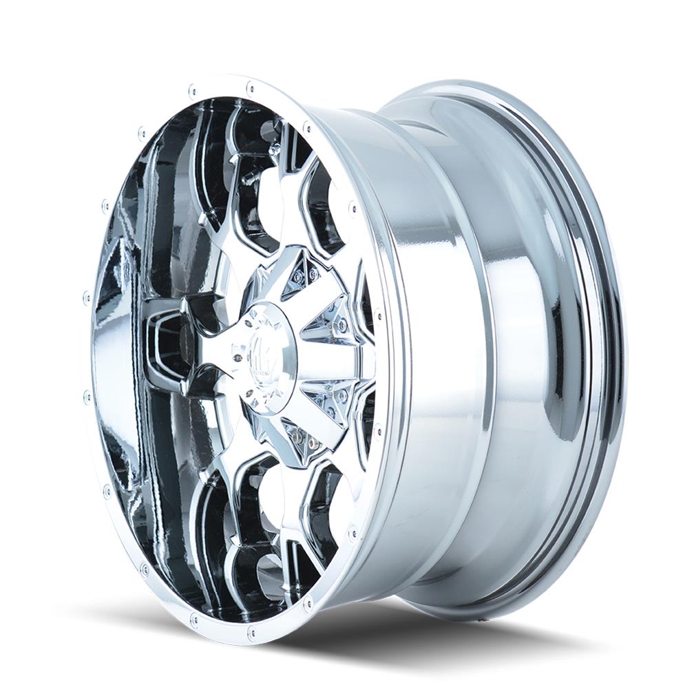 Mayhem Warrior 8015 Series Chrome Wheels 20x10 MAYHEM WARRIOR CHROME 20X10 6-135/6-139.7 -25MM 106MM thumbnail 2