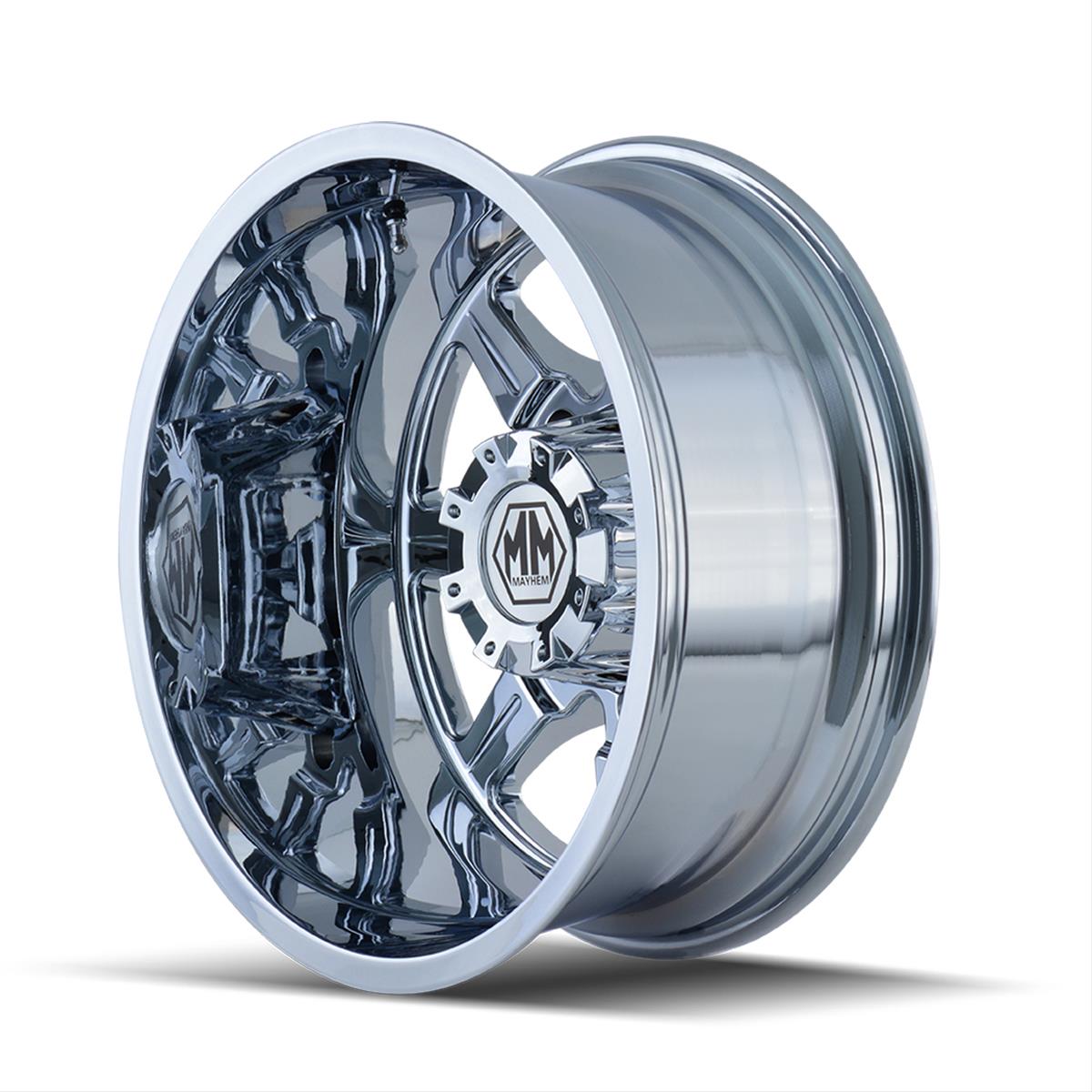 Mayhem Monstir 8101 Series Chrome Dually Wheels 20x8.25 Wheel, MONSTIR INNER CHROME 20X8.25 8-170 127mm 124.9mm thumbnail 4