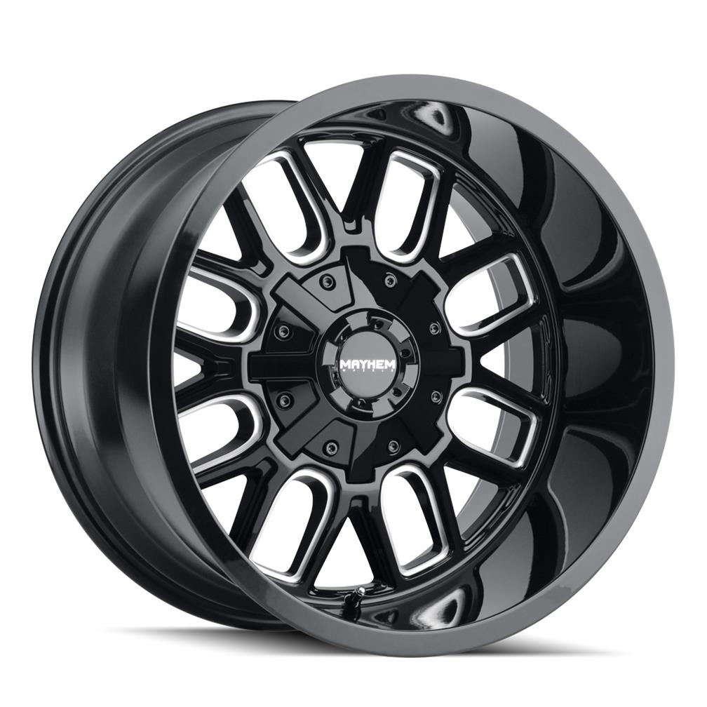 Mayhem Wheels 8107-2978BM Mayhem Cogent 8107 Gloss Black Wheels with ...