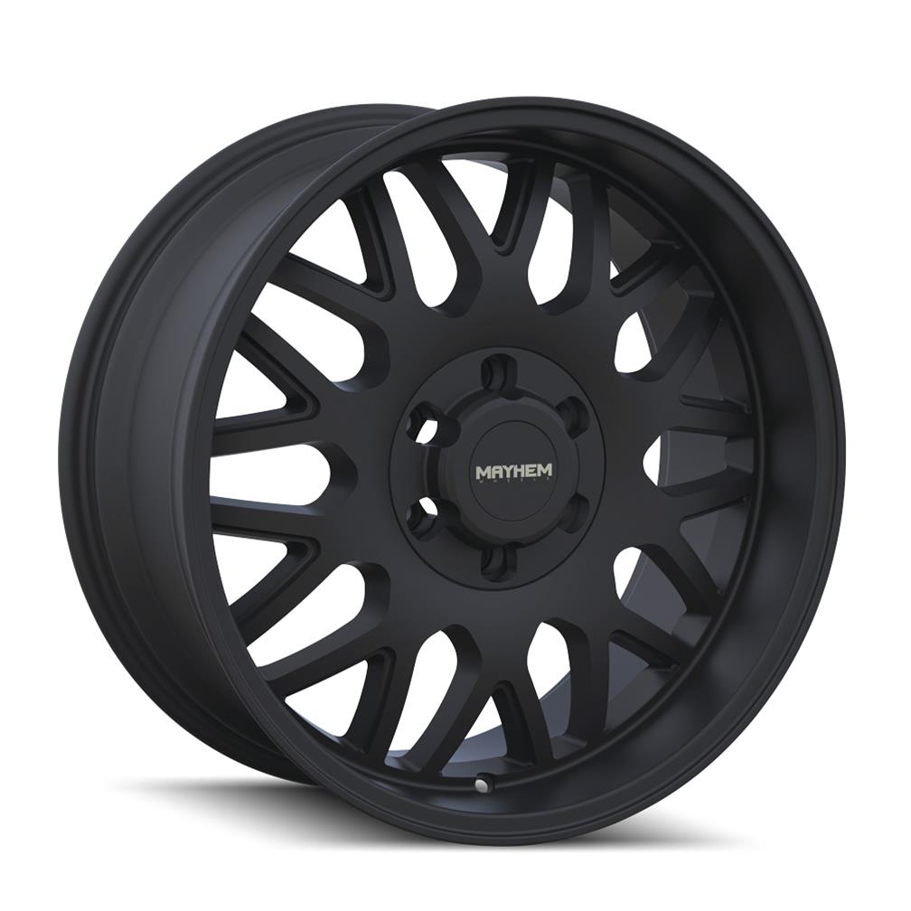 Mayhem Tripwire 8110 Matte Black Wheels 20x9 MAYHEM TRIPWIRE MATTE BLACK 20X9 8-165.1 18MM 130.8MM