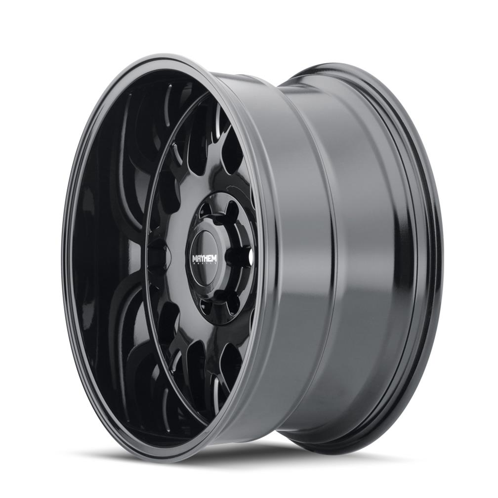 Mayhem Tripwire 8110 Gloss Black Wheel with Milled Accents 20x9 MAYHEM TRIPWIRE GLOSS BLACK/MILLED SPOKES 20X9 5-139.7/5-150 18MM 110MM thumbnail 3