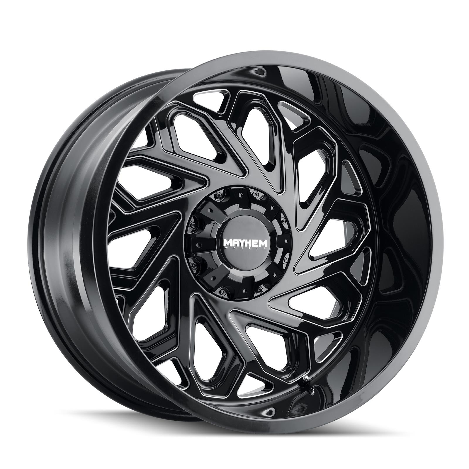 Mayhem Wheels 8112-2270BM Mayhem Essex 8112 Gloss Black Wheels
