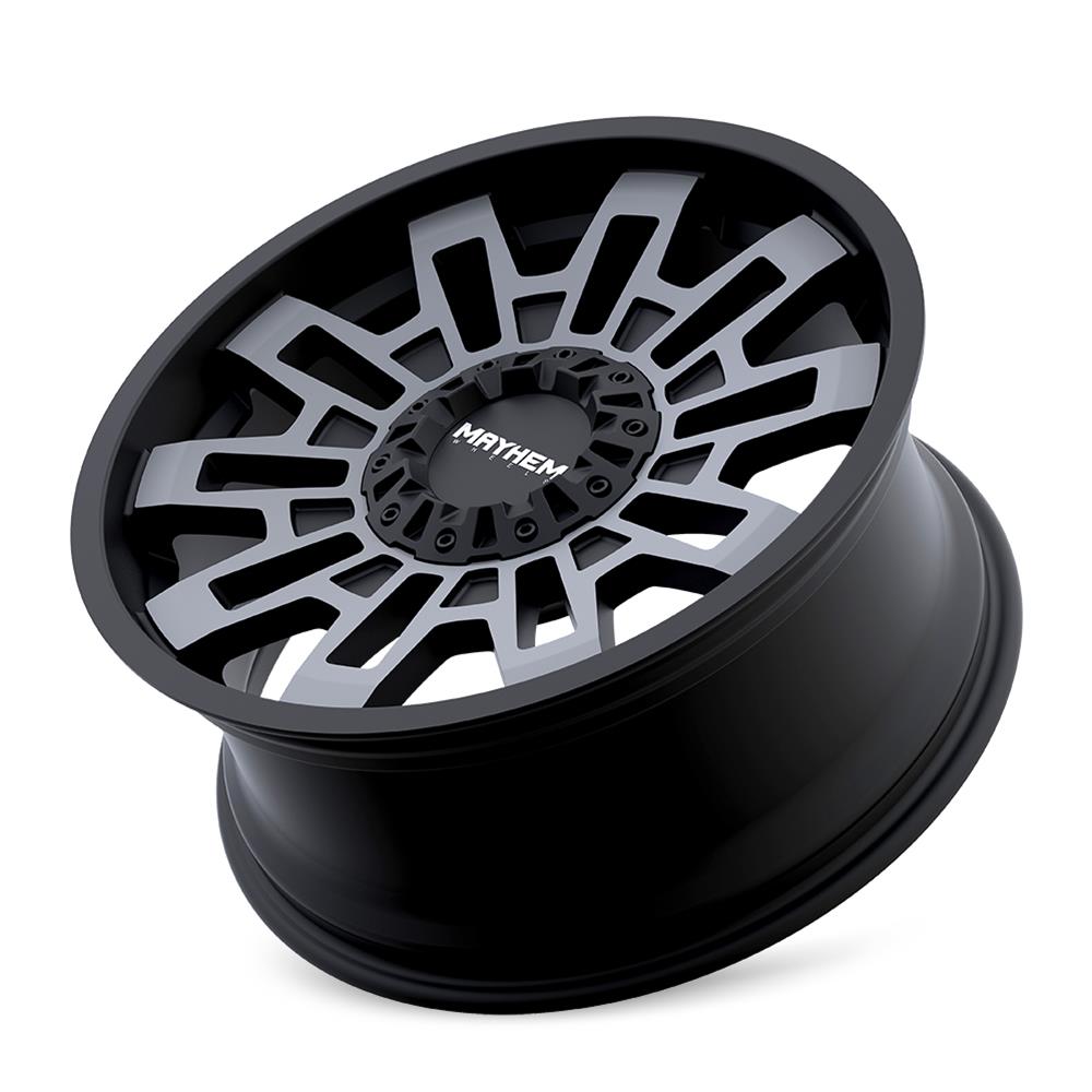 Mayhem Cortex 8113 Matte Black Wheels with Dark Tint 20x10 MAYHEM CORTEX MATTE BLACK W/MACHINED DART TINT 20X10 8-165.1 -19MM 125.2MM thumbnail 2