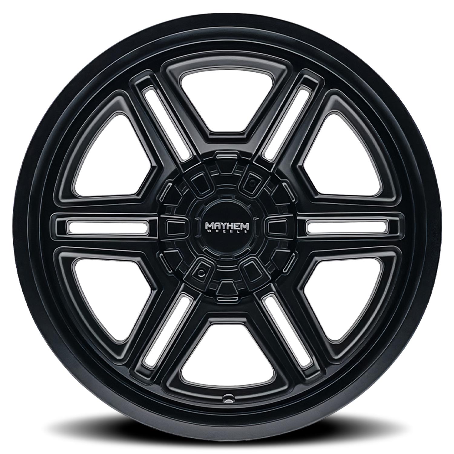 Mayhem Hermosa 8117 Matte Black Wheels 20x12 MAYHEM HERMOSA MATTE BLACK 20X12 8-165.1 -44MM 130.8MM