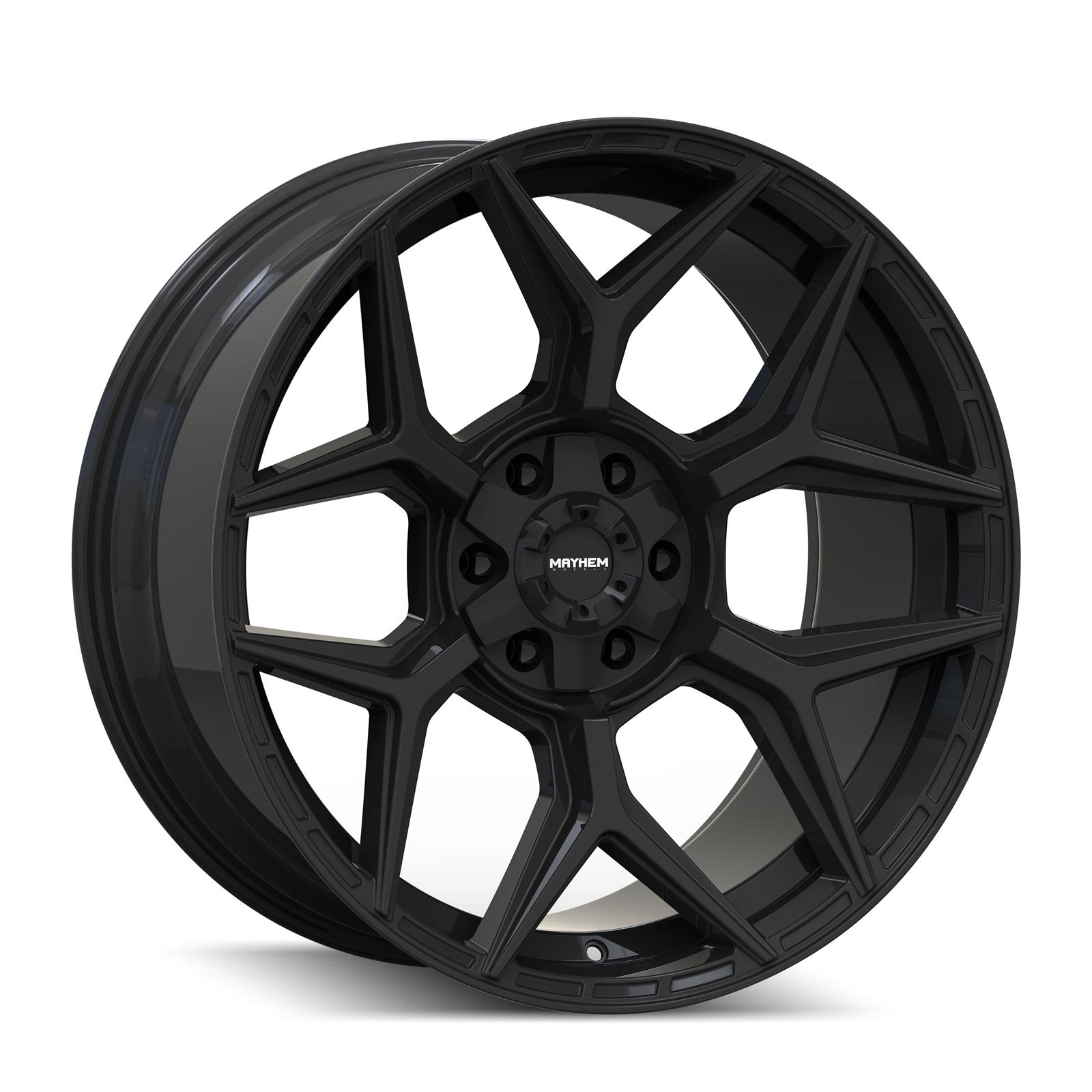 Mayhem Wheels 8119-2937GB Mayhem Vanquish 8119 Gloss Black Wheels