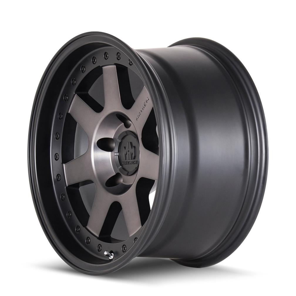 Mayhem Prodigy 8300 Series Matte Black Wheels with Dark Tint Face 20x9 MAYHEM PRODIGY MATTE BLACK W/DARK TINT 20X9 5-150 0MM 110MM thumbnail 2
