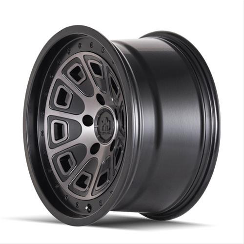 Mayhem Flat Iron 8301 Series Matte Black Wheels with Dark Tint Face 17x9 Wheels, (8301) W/ 17X9 5-114.3 -6Mm 72.6Mm thumbnail 2
