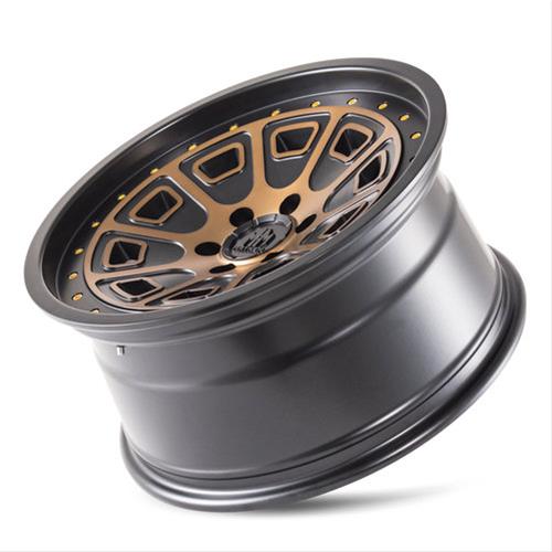 Mayhem Flat Iron 8301 Series Matte Black Wheels with Bronze Tint Face 20x9 Wheels, (8301) W/ Brozne 20X9 6-135 0Mm 87.1Mm thumbnail 3