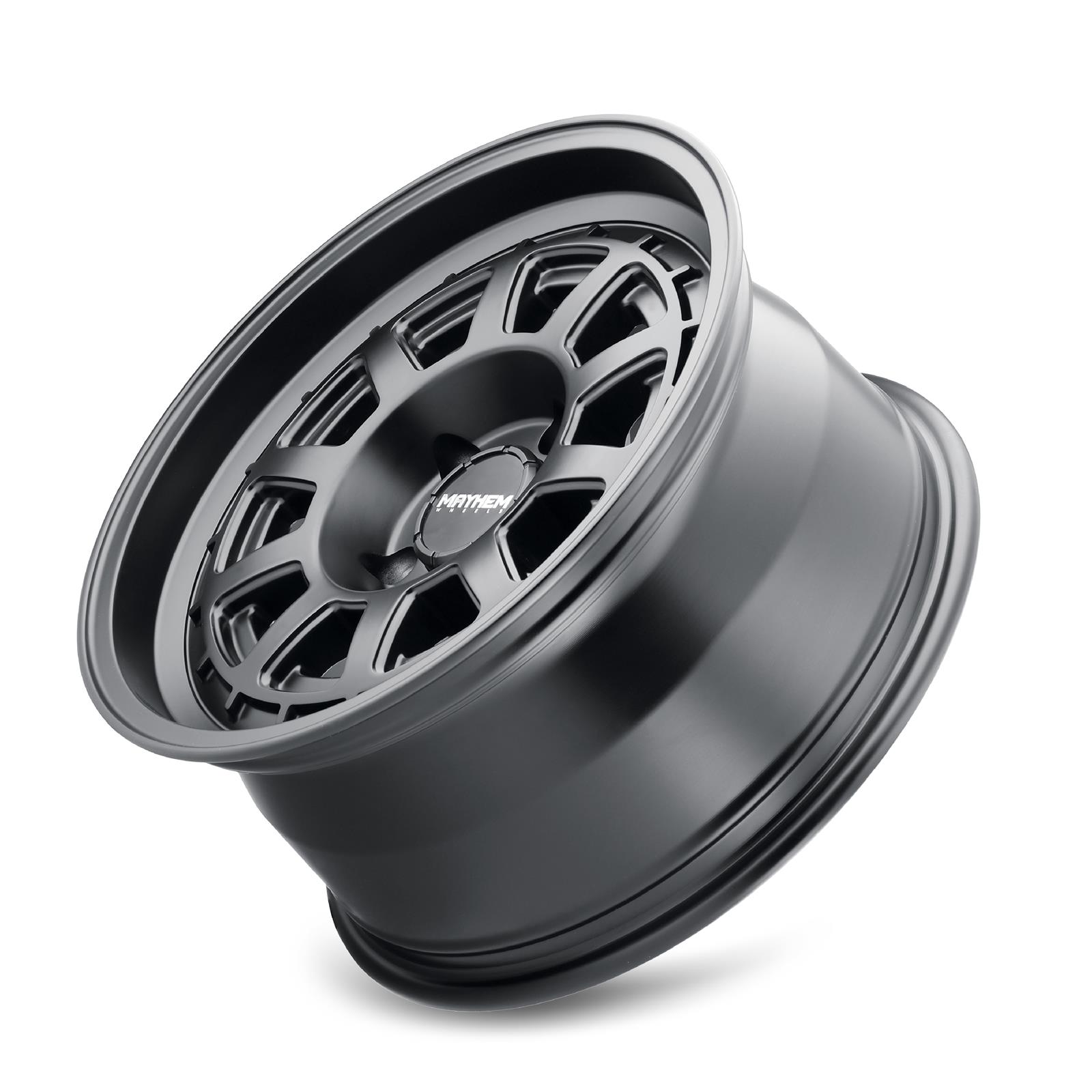 Mayhem Voyager 8303 Series Black Wheels 18x9 MAYHEM VOYAGER MATTE BLACK 18X9 8-180 0MM 124.1MM thumbnail 3