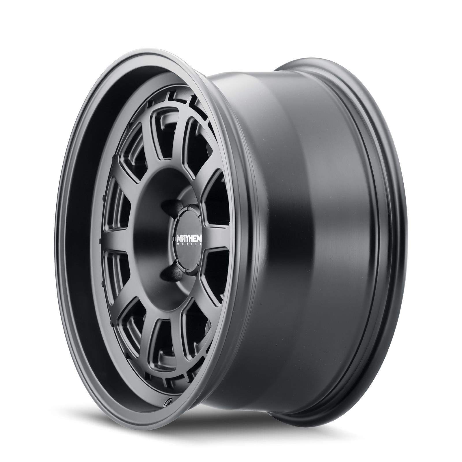 Mayhem Voyager 8303 Series Black Wheels 18x9 MAYHEM VOYAGER MATTE BLACK 18X9 8-180 0MM 124.1MM thumbnail 2