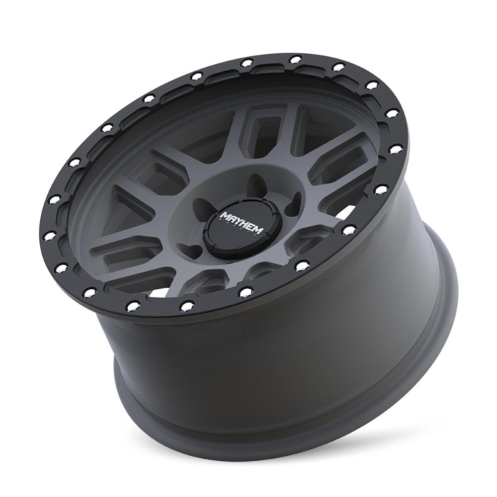 Mayhem Delta 8304 Matte Gunmetal Wheels with Black Rings 17x9 Wheel, 8304, 17 in. x 9 in., Aluminum, Matte, Gunmetal, 5.00 in. Backspace, 3.43 in. Center Bore, 0.00mm, 6 x 135mm, Each thumbnail 2