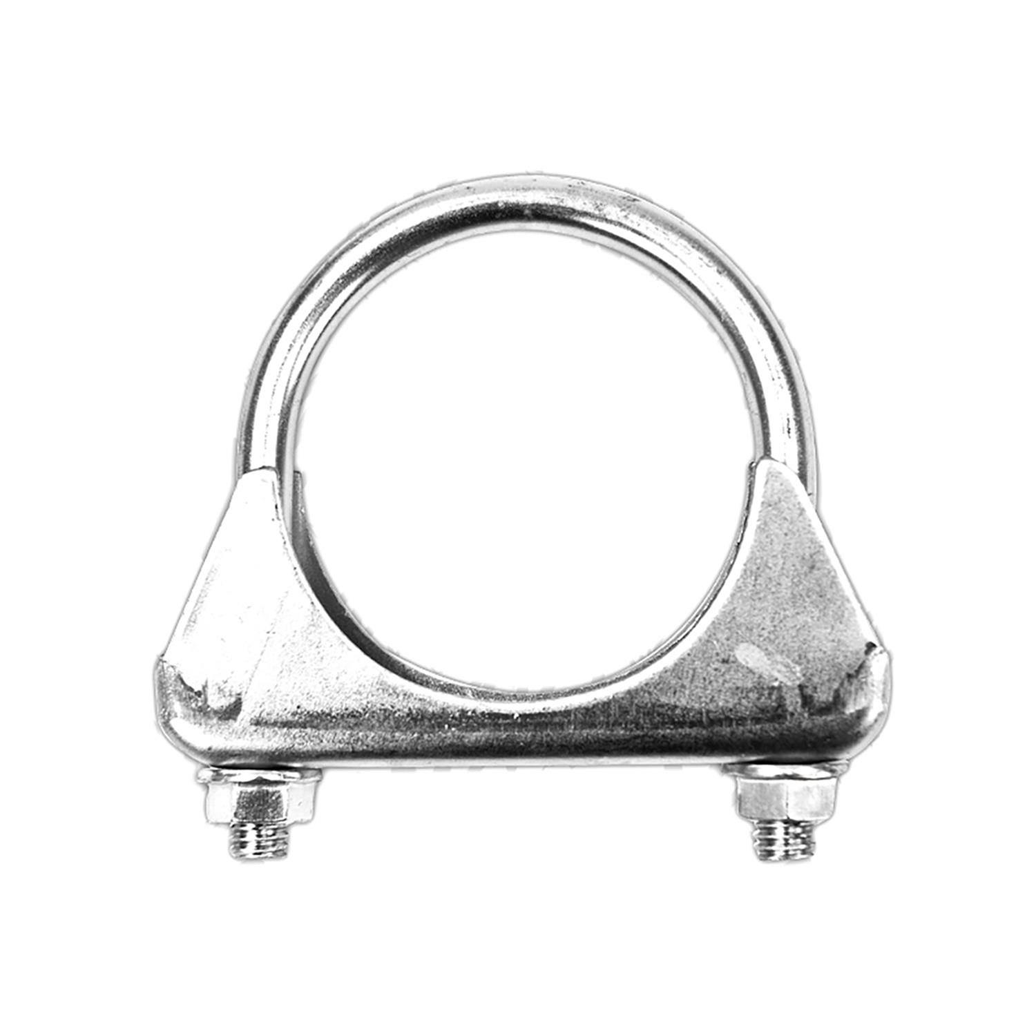 MBRP 3.5 Inch Exhaust Clamp GP35C Clamp, Saddle U-Bolt Clamp, 3.50 in. Pipe, Steel, Natural, Each