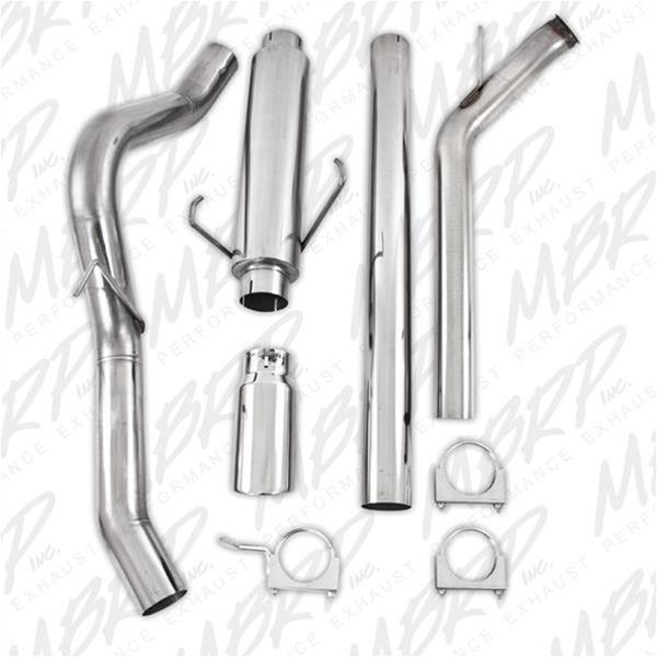 MBRP XP Series Exhaust Systems for 2003-2004 RAM 2500, 3500 - S6104409 System, Series, Turbo-Back, 409 Stainless Steel, Passenger Side Exit, Natural, Polished Tip, Dodge, Pickup, Cummins, Kit thumbnail 4