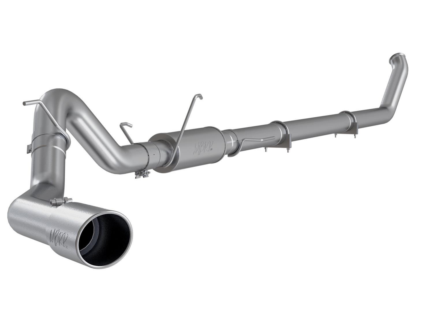 MBRP Installer Series Exhaust Systems for 2003-2004 RAM 2500, 3500 - S6104AL System, Series, Turbo-Back, Steel, Passenger Side Exit, Aluminized, Polished Tip, Dodge, Pickup, Cummins, Kit thumbnail 4