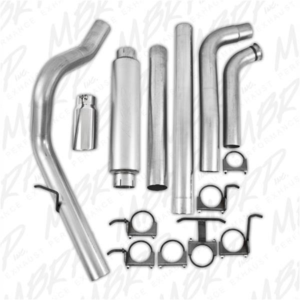 MBRP Armor Lite Series Exhaust Systems for 2003-2007 F-250 SUPER DUTY, F-350 DUTY - S6212AL System, Series, Turbo-Back, Steel, Passenger Side Exit, Aluminized, Polished Tip, Ford, Kit thumbnail 4