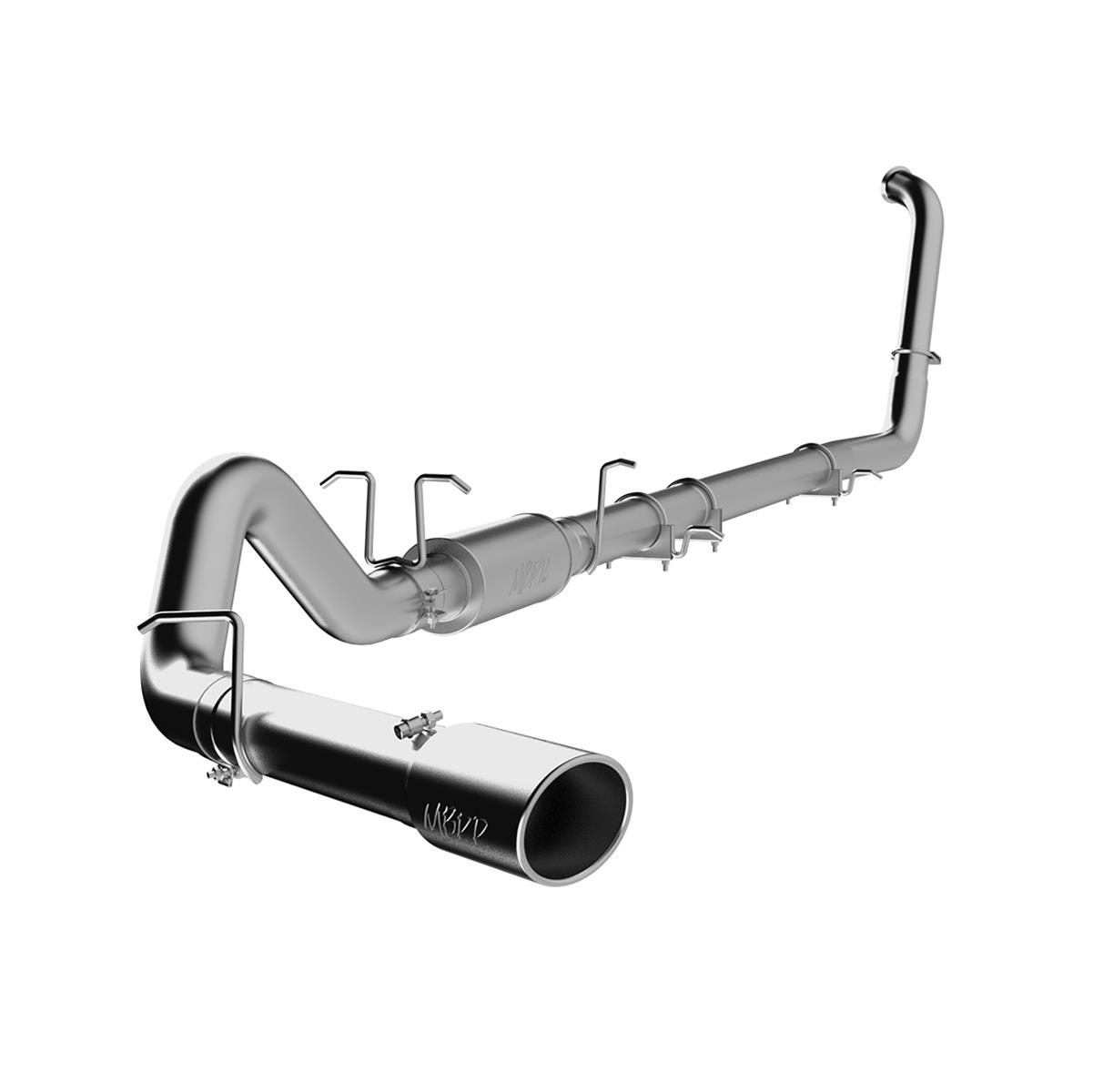 MBRP Armor Lite Series Exhaust Systems for 2003-2007 F-250 SUPER DUTY, F-350 DUTY - S6212AL System, Series, Turbo-Back, Steel, Passenger Side Exit, Aluminized, Polished Tip, Ford, Kit thumbnail 2