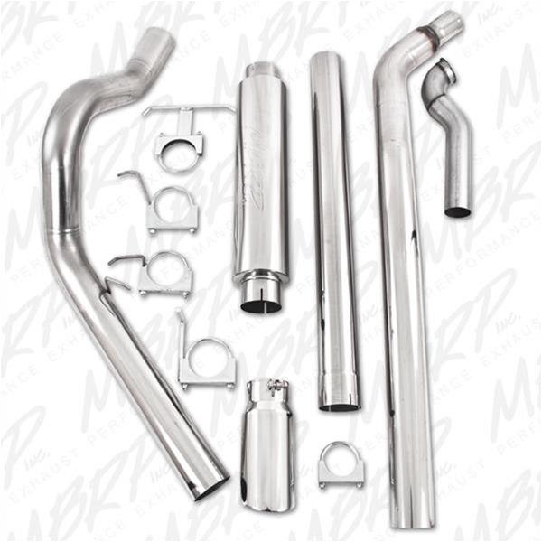 MBRP XP Series Exhaust Systems for 1994-1996 F-250, 1997 F-250 HD, 1994-1997 F-350 - S6218409 System, Series, Turbo-Back, 409 Stainless Steel, Passenger Side Exit, Natural, Polished Tip, Ford, Kit thumbnail 4