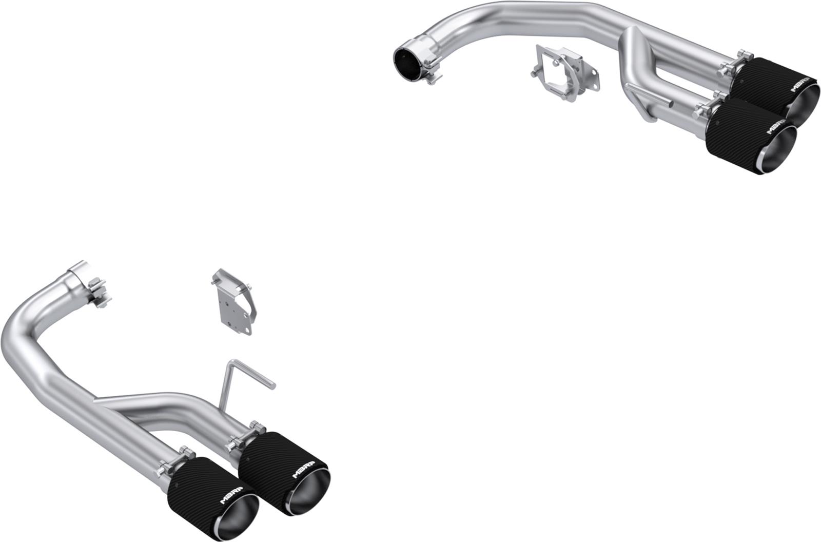 MBRP Performance Exhaust - Systems for 2024 MUSTANG S72813CF T304 Stainless Steel, 2.5" Axle-Back Dual Rear with Quad Carbon Fiber Tips