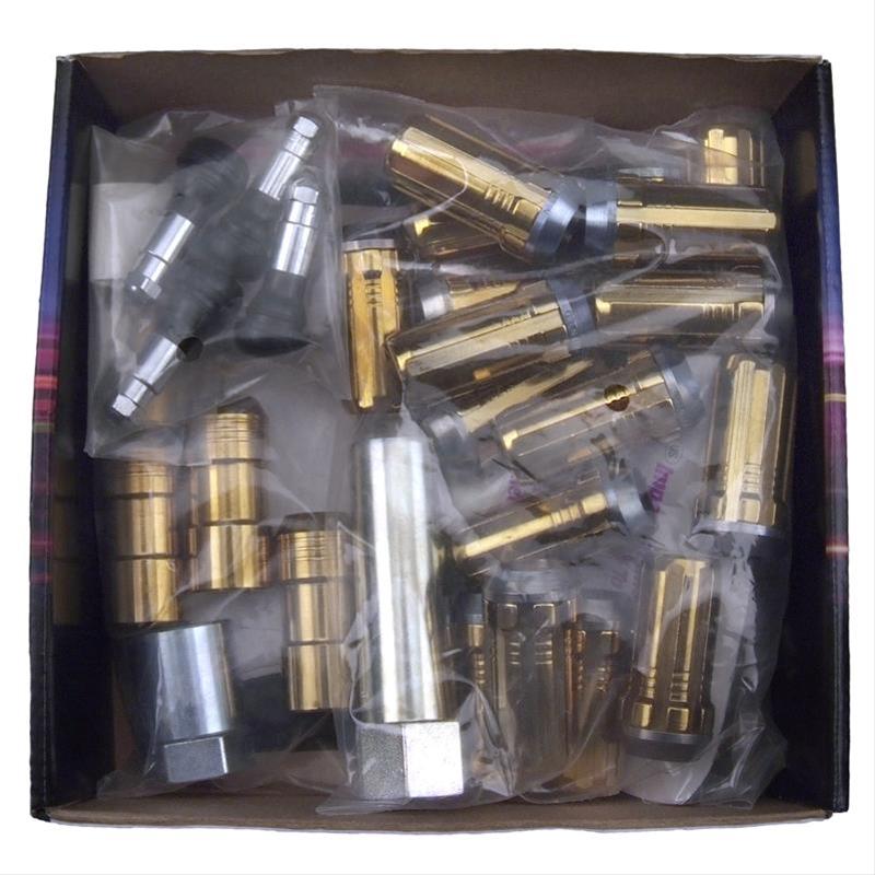 McGard SplineDrive Tuner 8 Lug Install Kit w/Locks & Tool (Cone) M14X1.5 / 1in. Hex - Gold