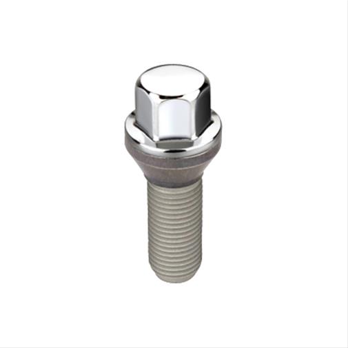 McGard Hex Lug Bolt (Cone Seat) M12X1.25 / 17mm Hex / 25.6mm Shank Length (Box of 50) - Chrome