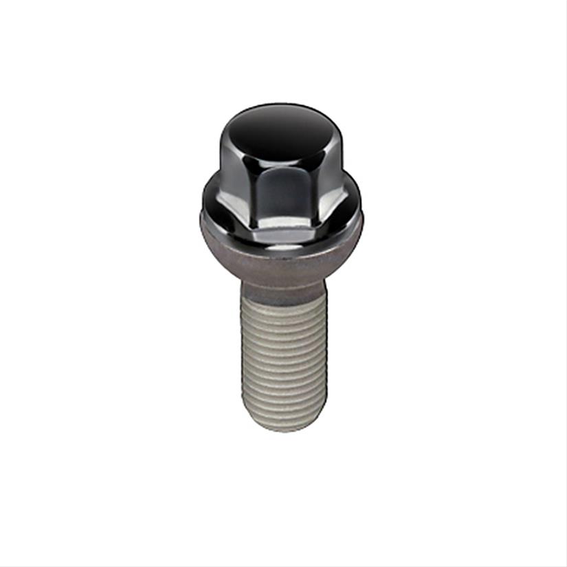 McGard Hex Lug Bolt (Radius Seat) M14X1.5 / 17mm Hex / 27.5mm Shank Length (Box of 50) - Black