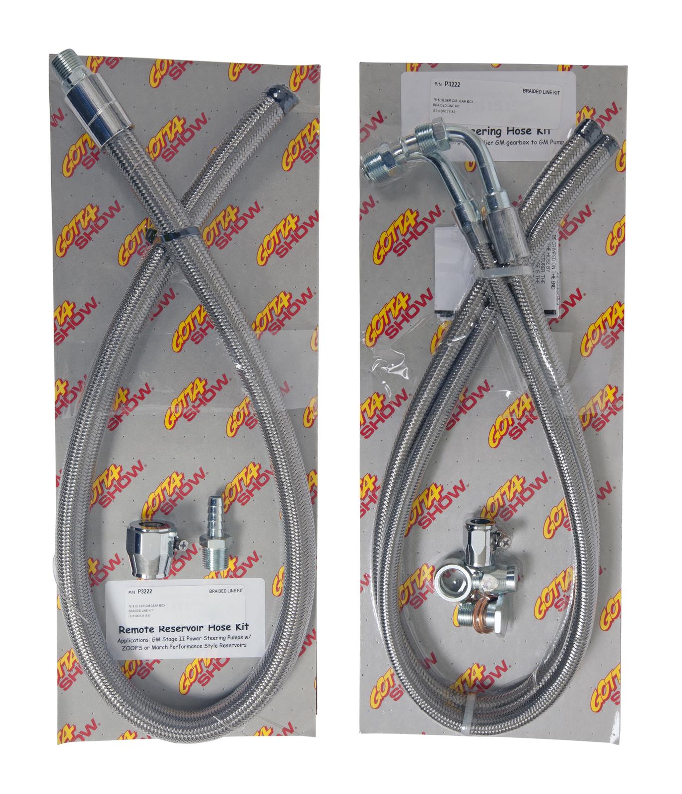  March Performance P3222 Stainless Steel Braided Power