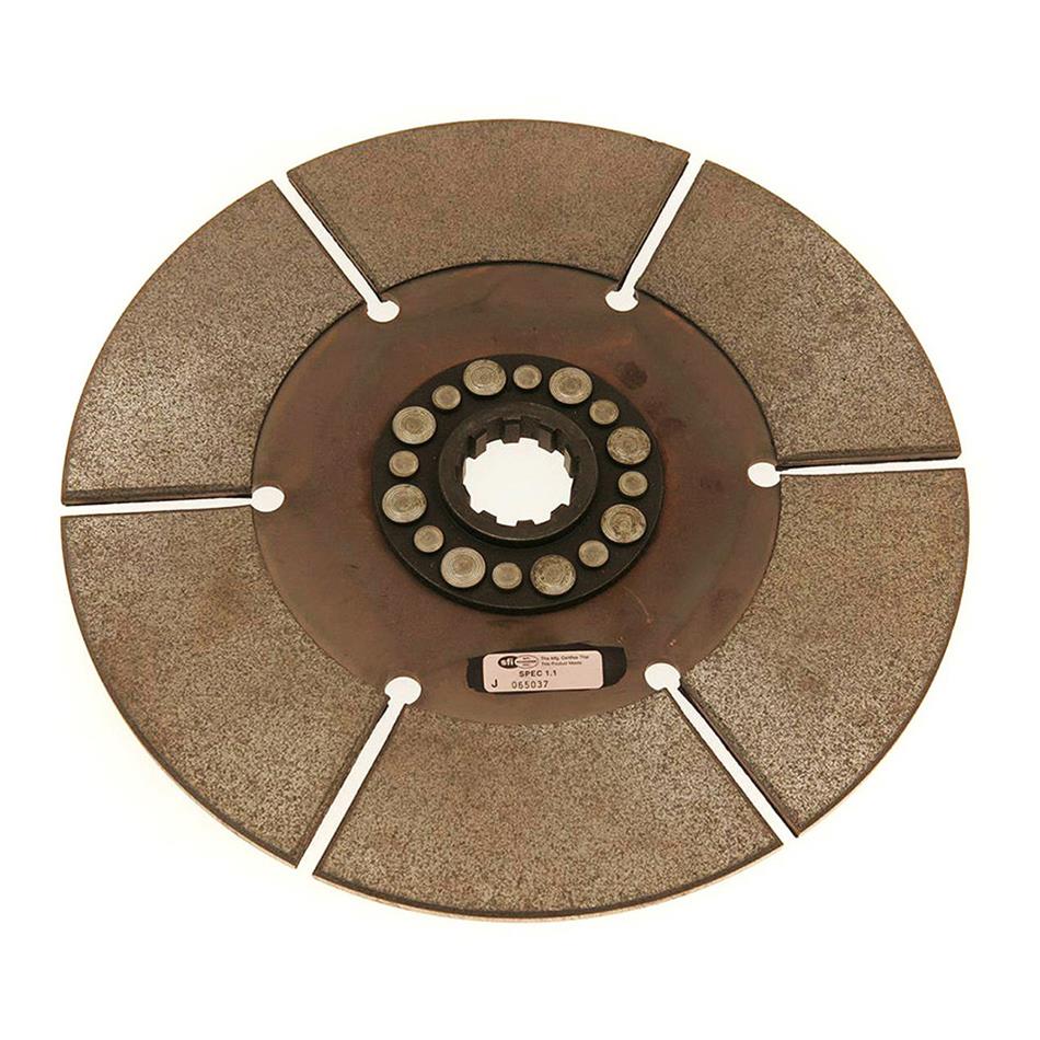 McLeod Disc Sintered Iron HCF 8inX1-1/8X26 Spline Solid Hub 16 Riv .250 Thick