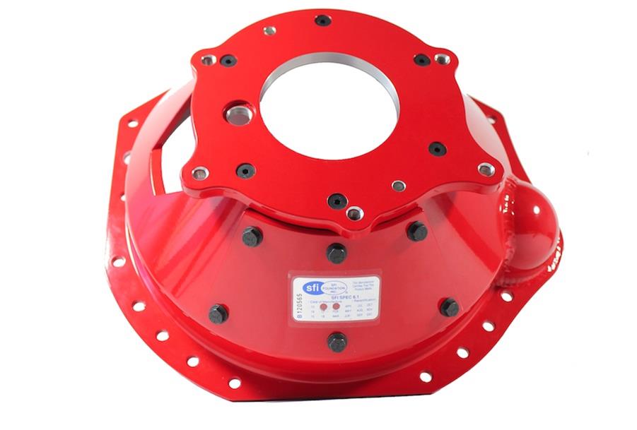 McLeod Aluminum Bellhousings 8560T Bellhousing, Aluminum, Red Powdercoated, SFI 6.1, Ford, Each