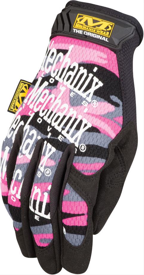 Mechanix Wear Original Gloves MG-72-530 Gloves, Pink Camo, Large, Single Layer, Black, Pink, Purple, Gray Camo, Pair thumbnail 3