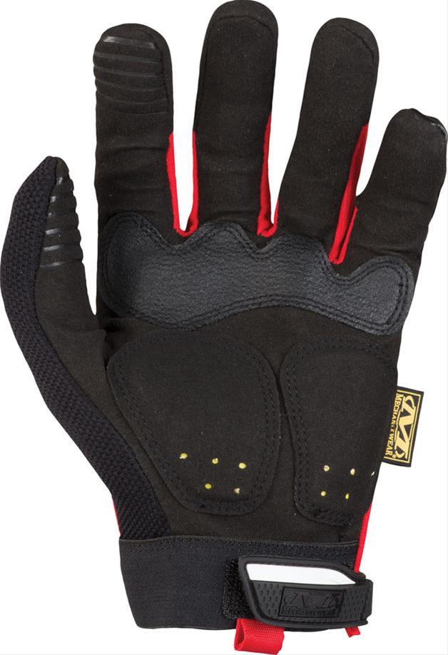 Mechanix Wear M-Pact Gloves MPT-52-010 Gloves, M-Pact, Synthetic Leather, 2-Layer , Black/Red, Large, Pair thumbnail 2