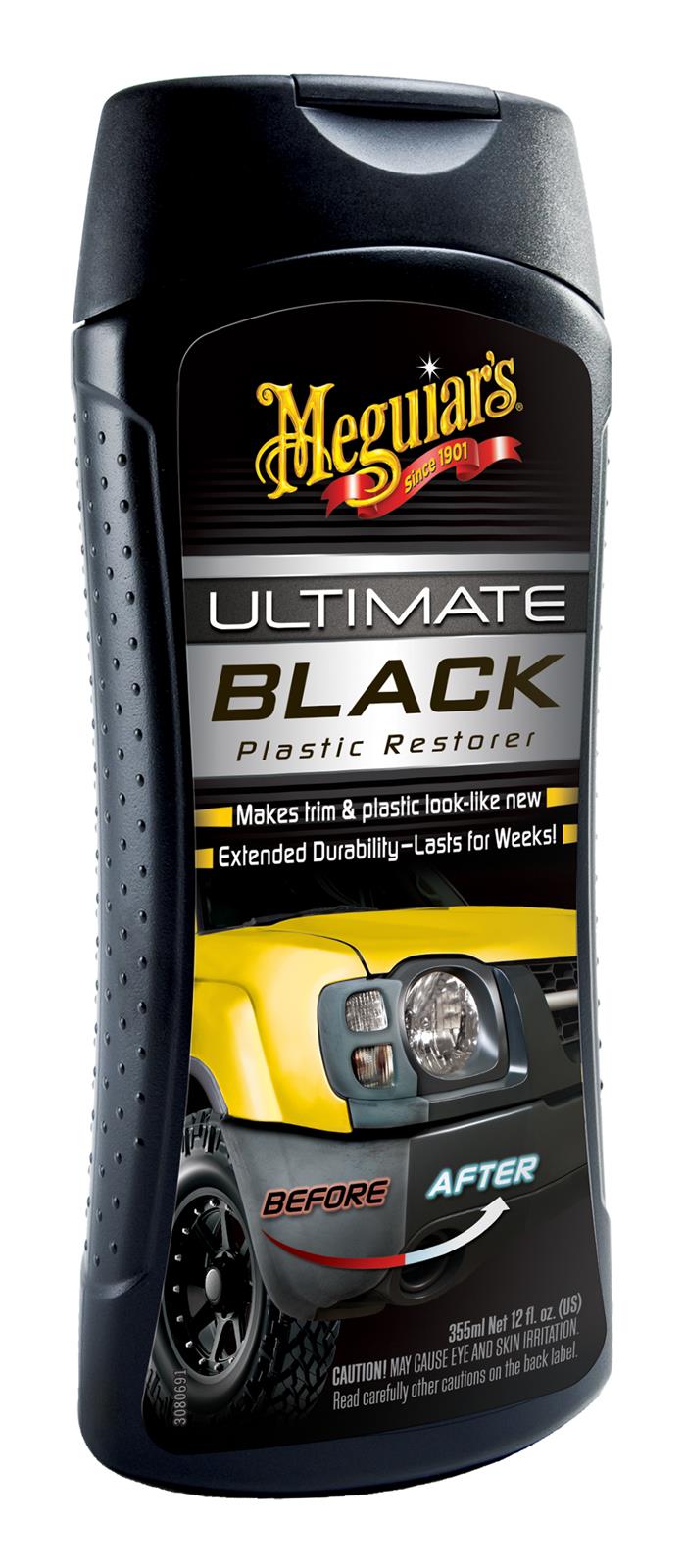 Meguiar's Ultimate Black Plastic Restorer, 12 oz, G15812, H7.29 X
