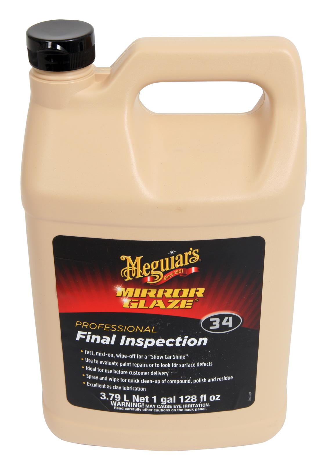 Meguiar's M34 Mirror Glaze Final Inspection – Professional Spray Detailer  for Final Touch – M3401, 1 gal