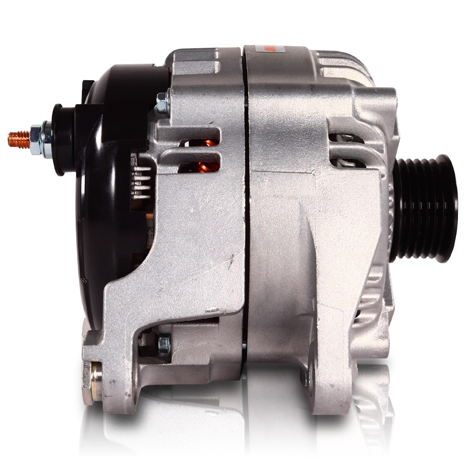 MechMan Elite Series Alternators for 2011-2018 1500, 2500, 3500 - 11477370 and Generators, Alternators, 12 V, 370 amps, Internal Regulator, Black/Natural, Serpentine Pulley, Ram, 5.7L, Each thumbnail 2