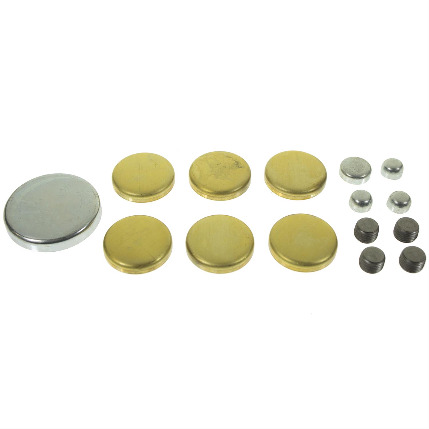 MPE-108BR Brass Freeze Plug Kit For Ford Small Block Windsor Engines 255-351 1962-2001