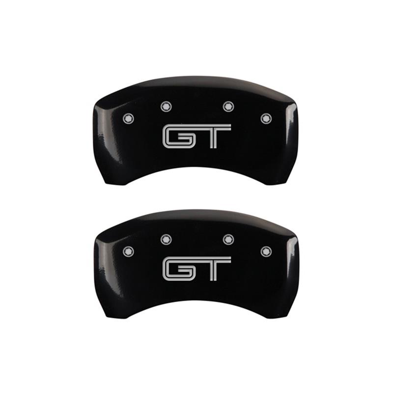 MGP Rear set 2 Caliper Covers Engraved Rear S197/GT Black finish silver ch thumbnail 2