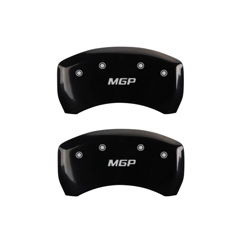 MGP Rear set 2 Caliper Covers Engraved Rear MGP Black finish silver ch thumbnail 2