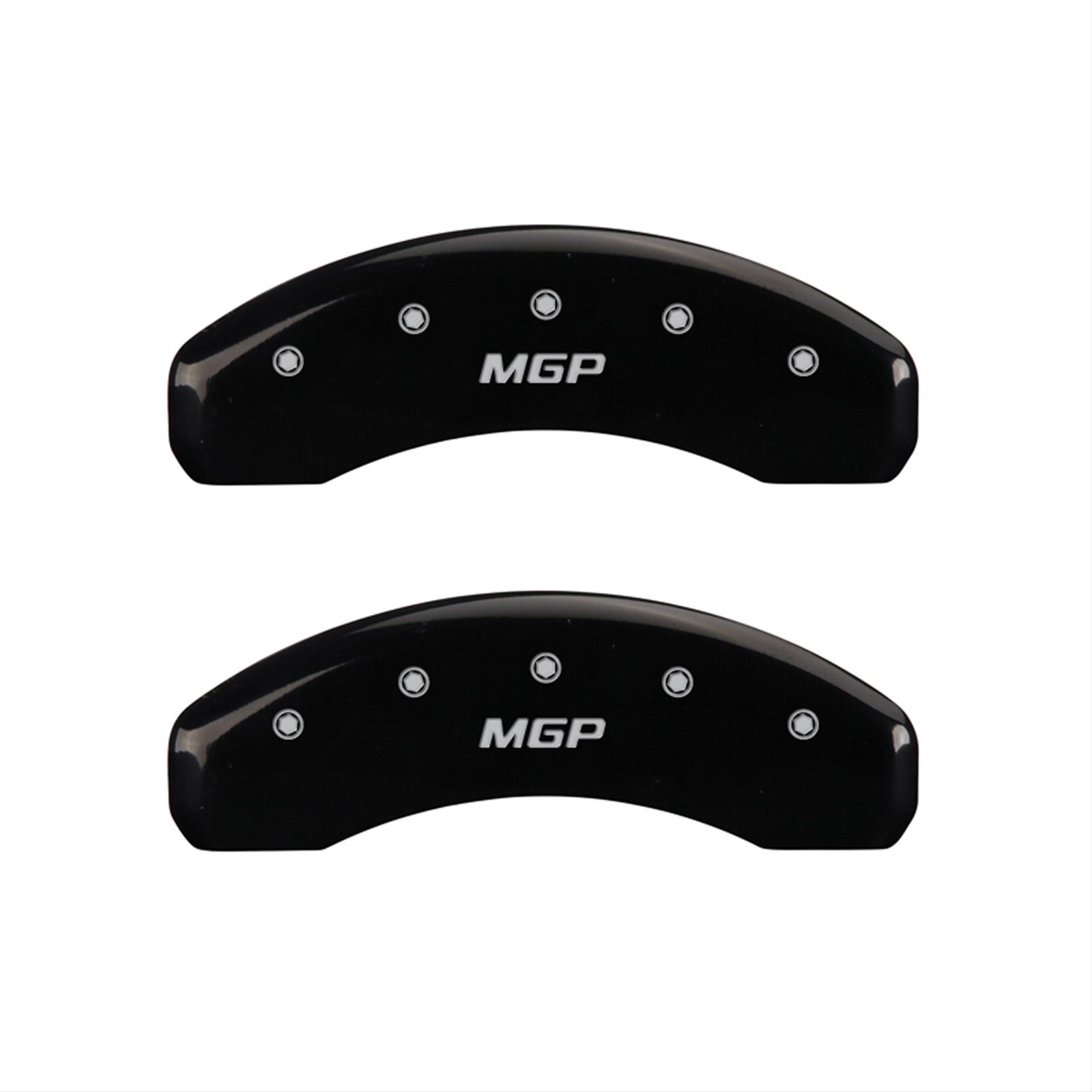 MGP 4 Caliper Covers Engraved Front & Rear MGP Black finish silver ch thumbnail 2