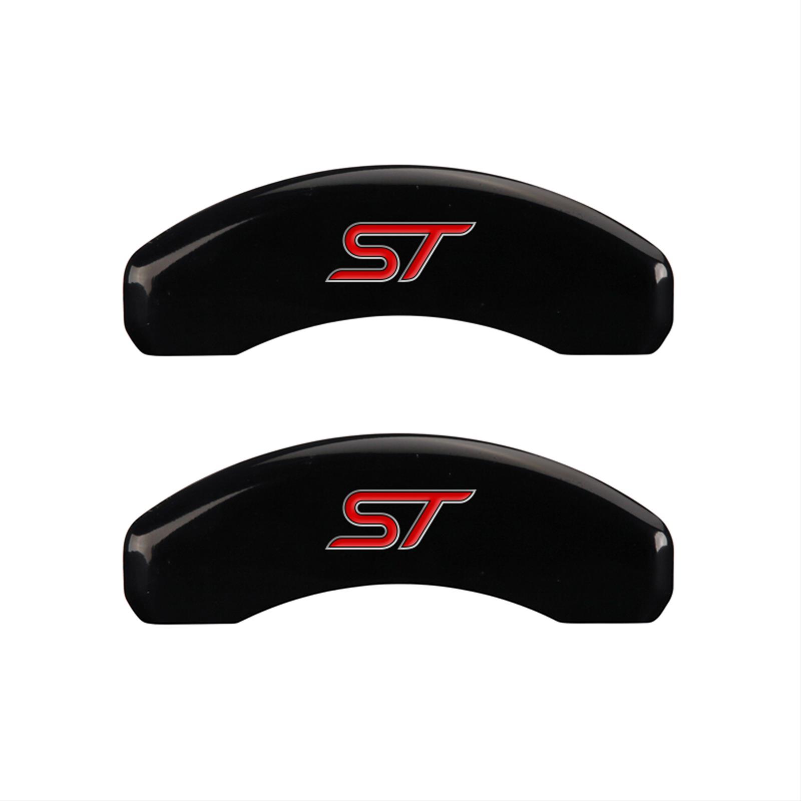 MGP 4 Caliper Covers Engraved Front & Rear No bolts/ST Black finish silver ch thumbnail 2