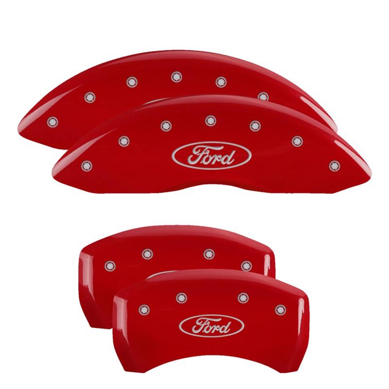 MGP Caliper Covers - Brake for 2013-2019 FLEX 10230SCUSDF Set Of 4 Covers, Engraved Front And Rear: Custom Graphics, Designated Finish.