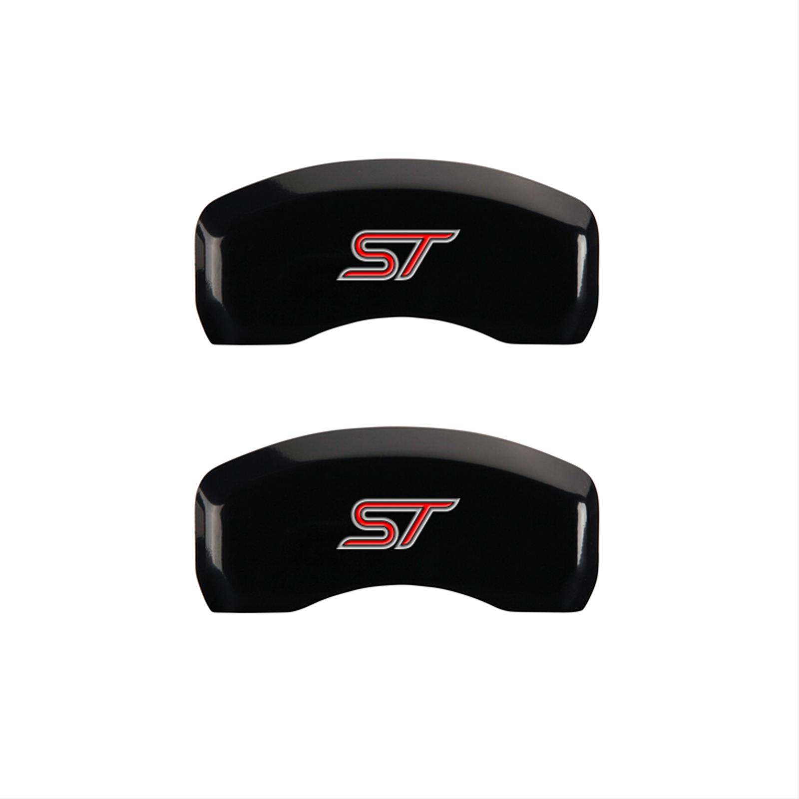 MGP 4 Caliper Covers Engraved Front & Rear No bolts/ST Black finish silver ch thumbnail 2