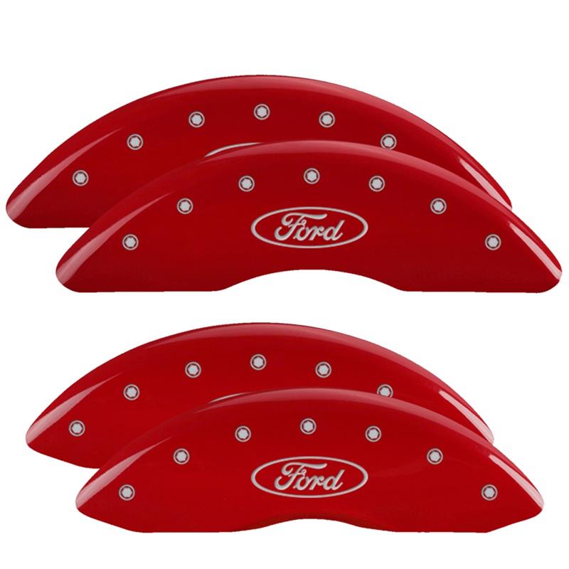 MGP Caliper Covers - Brake for 2013-2022 F-250 SUPER DUTY, F-350 DUTY 10235SCUSDF Set Of 4 Covers, Engraved Front And Rear: Custom Graphics, Designated Finish.