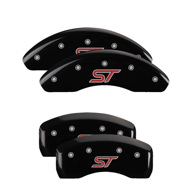 MGP 4 Caliper Covers Engraved Front & Rear ST Black finish silver ch thumbnail 3