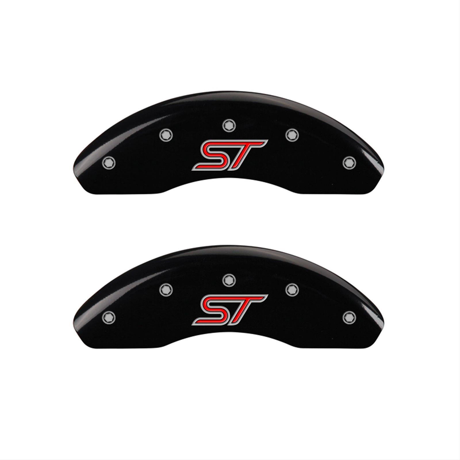 MGP 4 Caliper Covers Engraved Front & Rear ST Black finish silver ch