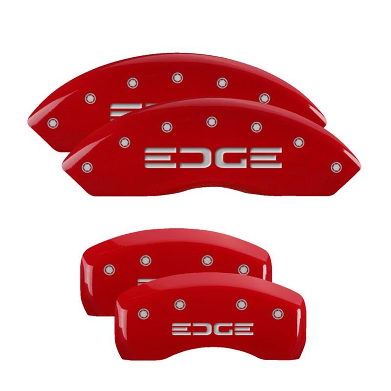 MGP Caliper Covers - Brake for 2019-2020 EDGE 10247SCLCBK Set Of 4 Covers, No Engraving: Classic Covers, Black Powder Coat Finish