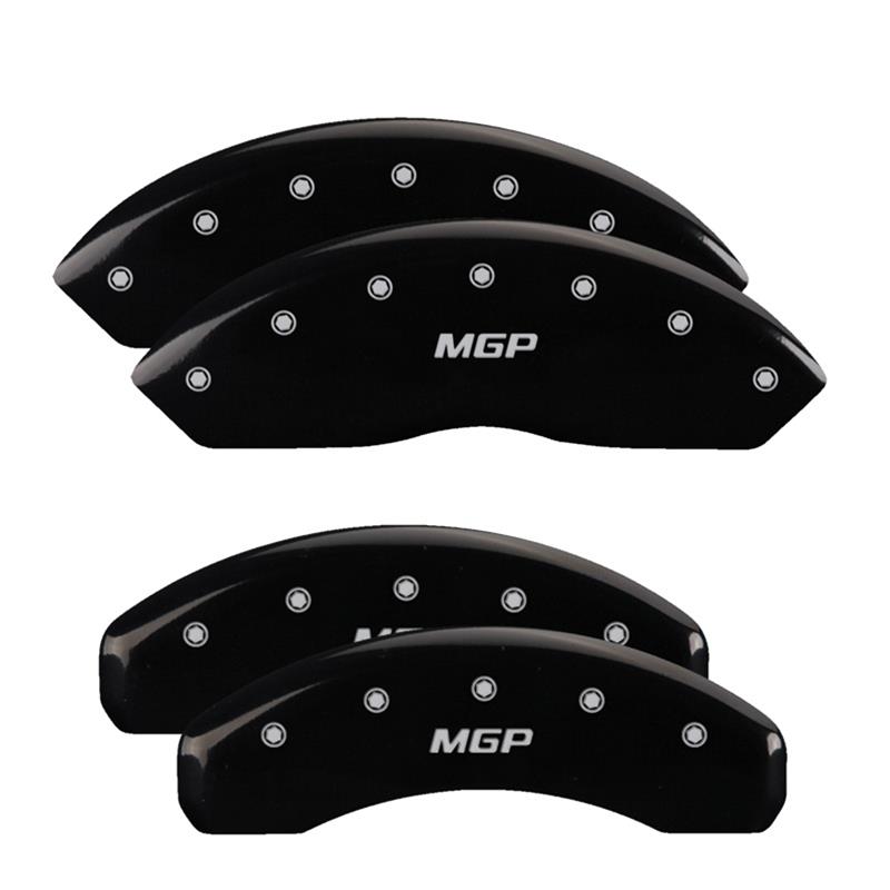 MGP 4 Caliper Covers Engraved Front & Rear MGP Black finish silver ch thumbnail 3